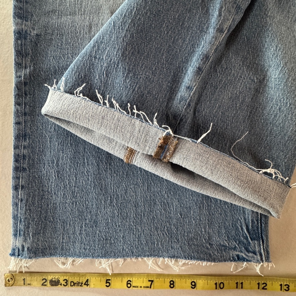 Madewell NT157 The Perfect Vintage Wide-Leg Crop Jeans Hallstead Wash (24W) - Picture 11 of 17